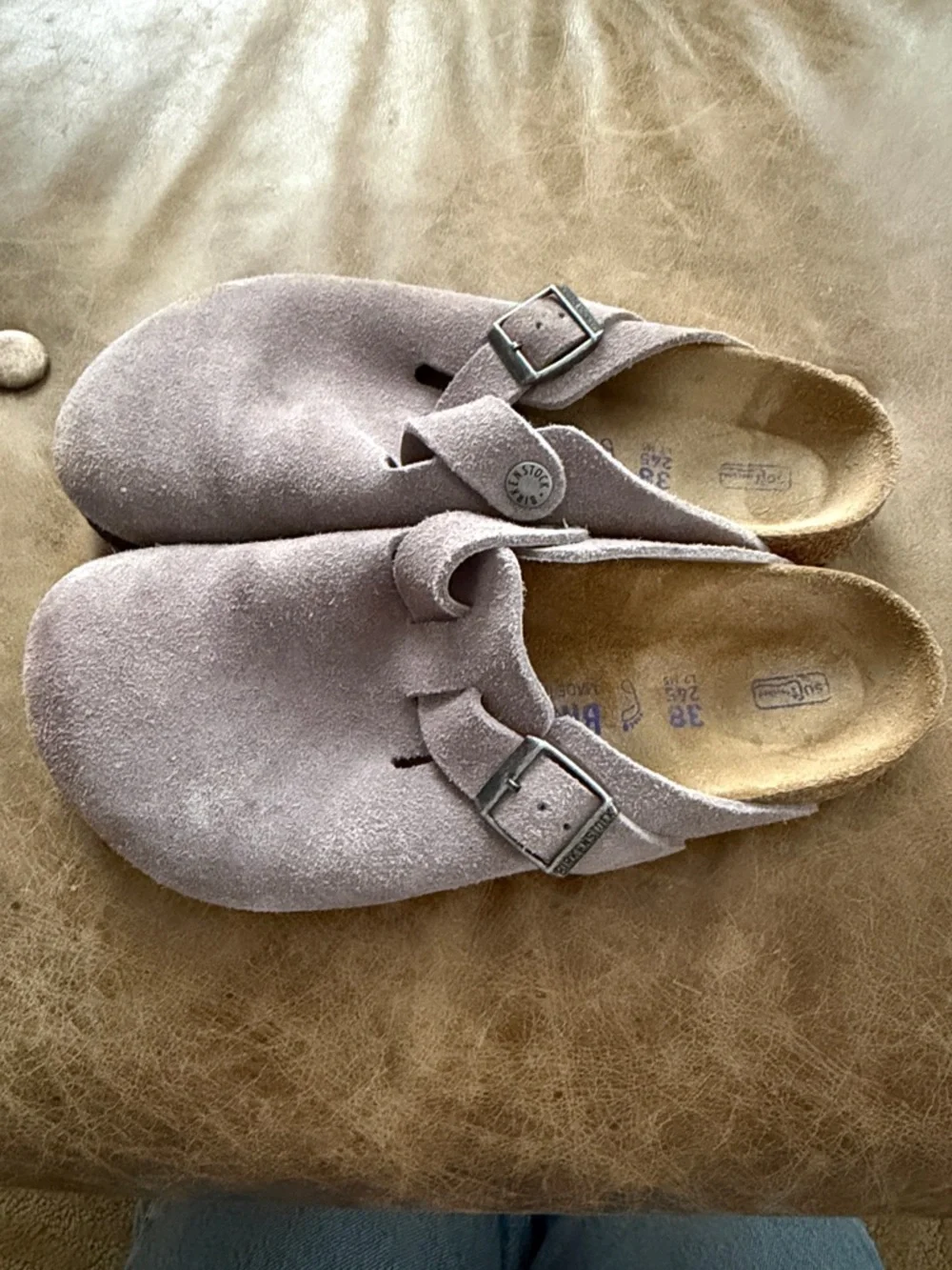 Birkenstock Suede Clog in faded purple - Picture 1 of 5